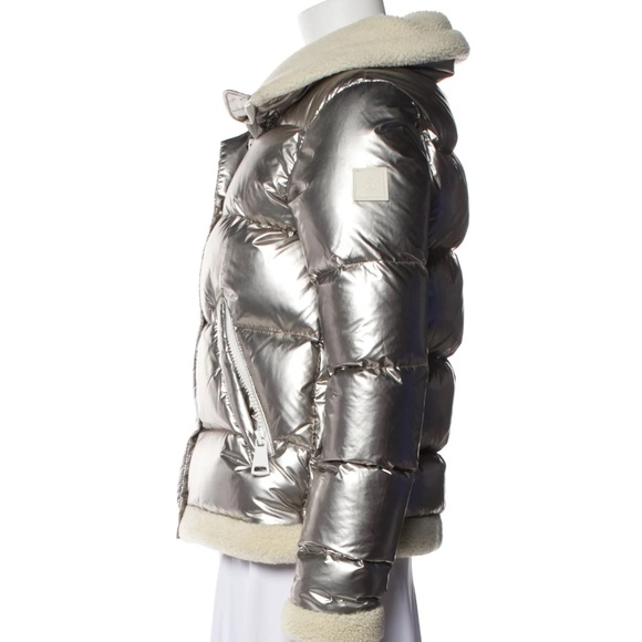 SAM. Gigi down puffer jacket sherpa silver - size medium - Picture 5 of 8